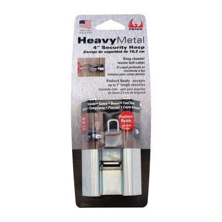 Fenix Security Hasp 4" Zinc 402ZN32
